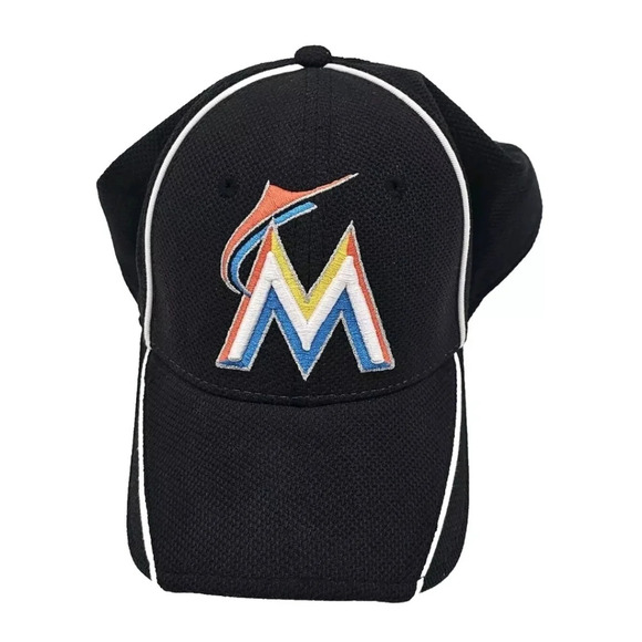 New Era 39Thirty Florida Miami Marlins Official Batting Practice Hat Cap Lg / XL - Picture 1 of 7